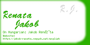 renata jakob business card